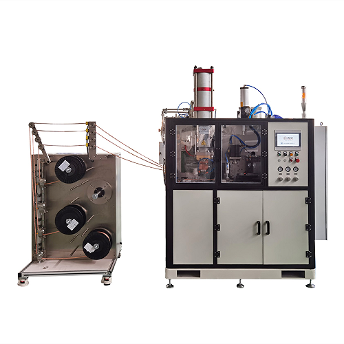 Copper Braided Wire Shunt Cutting and Squaring Machine Copper Braided Wire Shunt Cutting and Squaring Machine