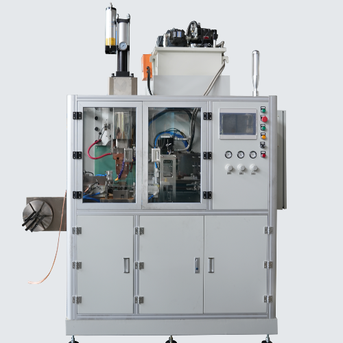 Automatic Copper Braided Wire Shunt Cutting and Squaring Machine